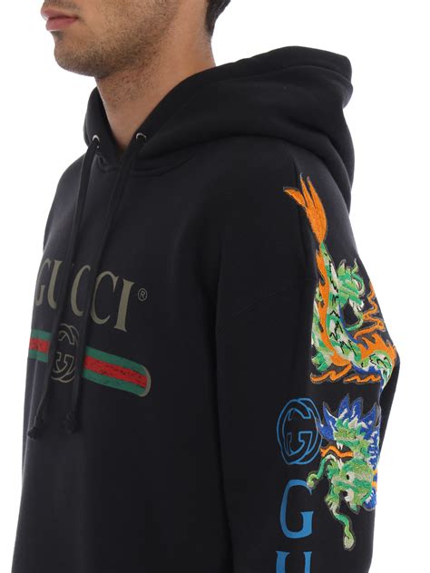 gucci logo sweatshirt with dragon price|gucci logo hoodie.